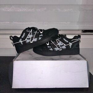 Watson Black and Gray Camouflage Men's Sneakers